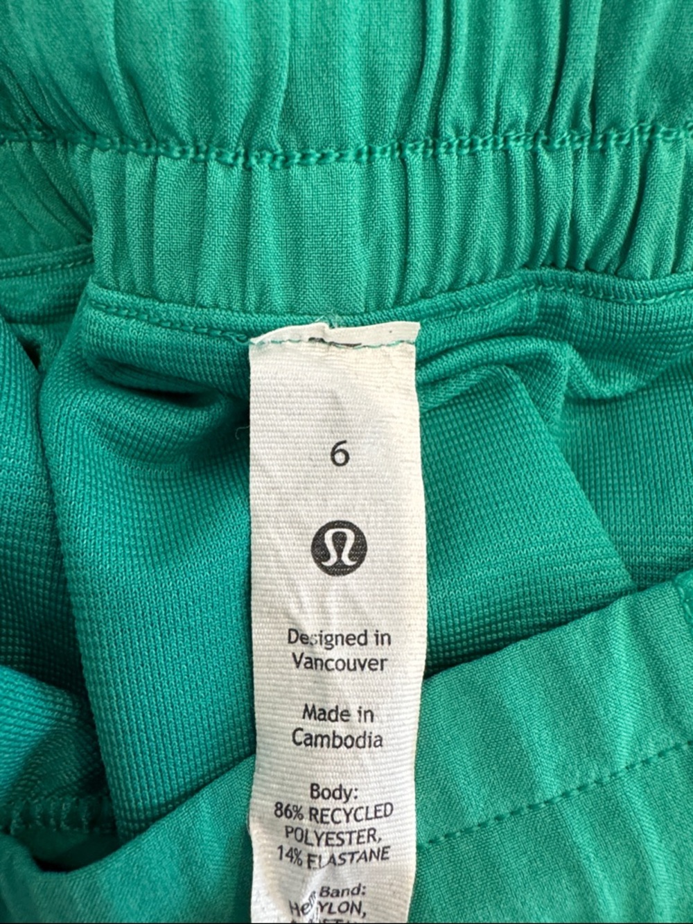 lululemon athletica Women's Athletic Shorts - Teal Green - Picture 4 of 4